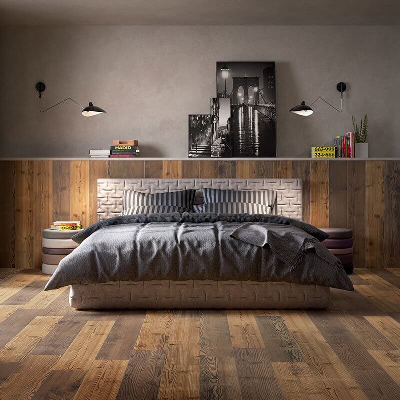 Gres Porcellanato Effetto Legno Rettificato Naturale 20x120 8.5mm Brown Just Mix - Gardenia Orchidea