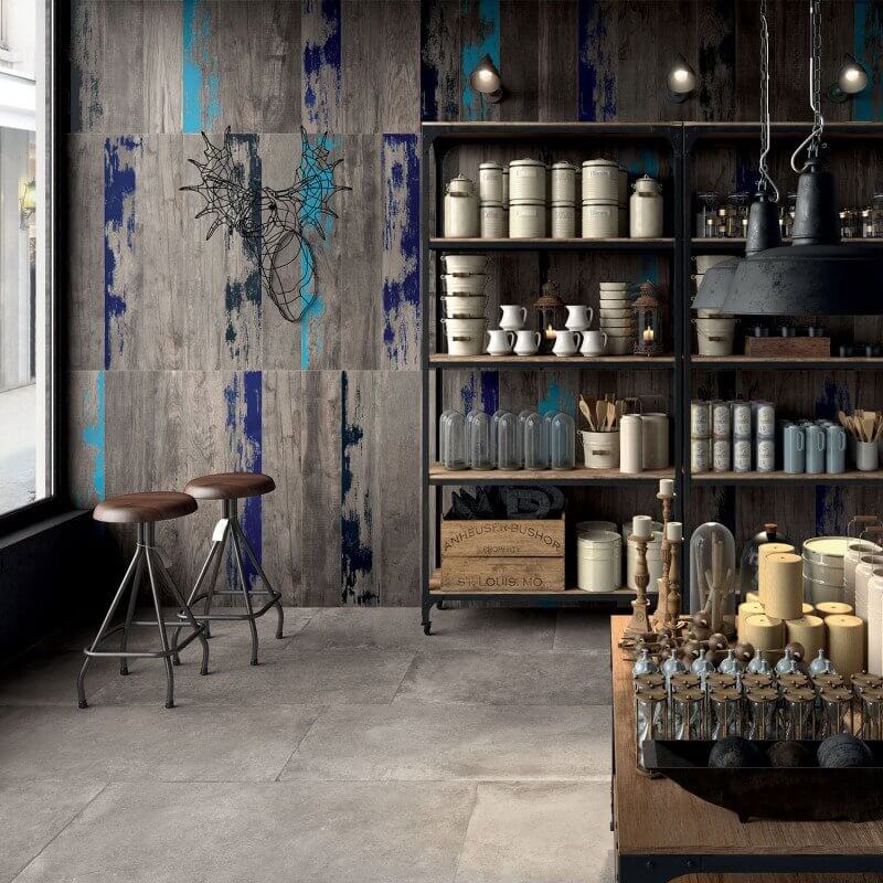 Gres Porcellanato Effetto Legno Rettificato Naturale 20x120 8.5mm Grey Dolphin - ABK