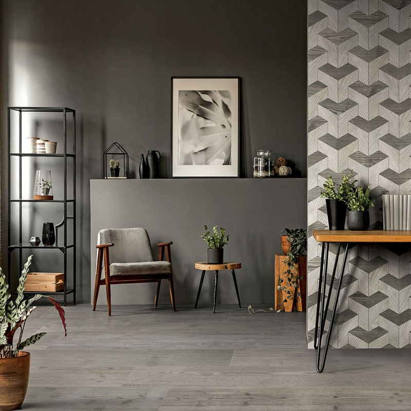 Gres Porcellanato Effetto Legno Rettificato Naturale 20x120 8.5mm Grigio Just Mix - Gardenia Orchidea