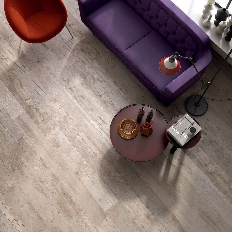 Gres Porcellanato Effetto Legno Rettificato Naturale 20x120 8.5mm Milk Dolphin - ABK
