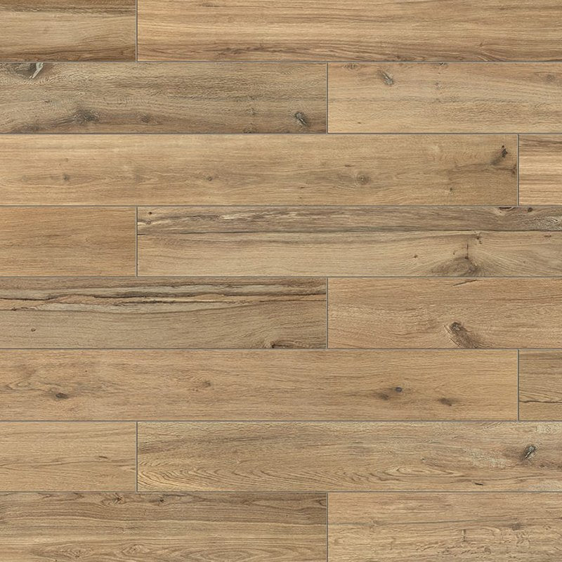 Gres porcellanato effetto legno rettificato naturale 20x120 cm Noisette Planches de Rex, pavimento elegante e resistente.