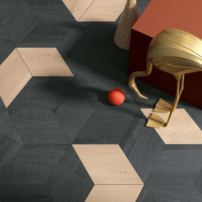 Gres Porcellanato Effetto Legno Rettificato Naturale 30x30 7mm Amber Crossroad Wood - ABK