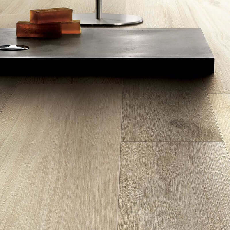 Gres Porcellanato Effetto Legno Rettificato Naturale 80x80 9mm Amande Planches De Rex - Florim