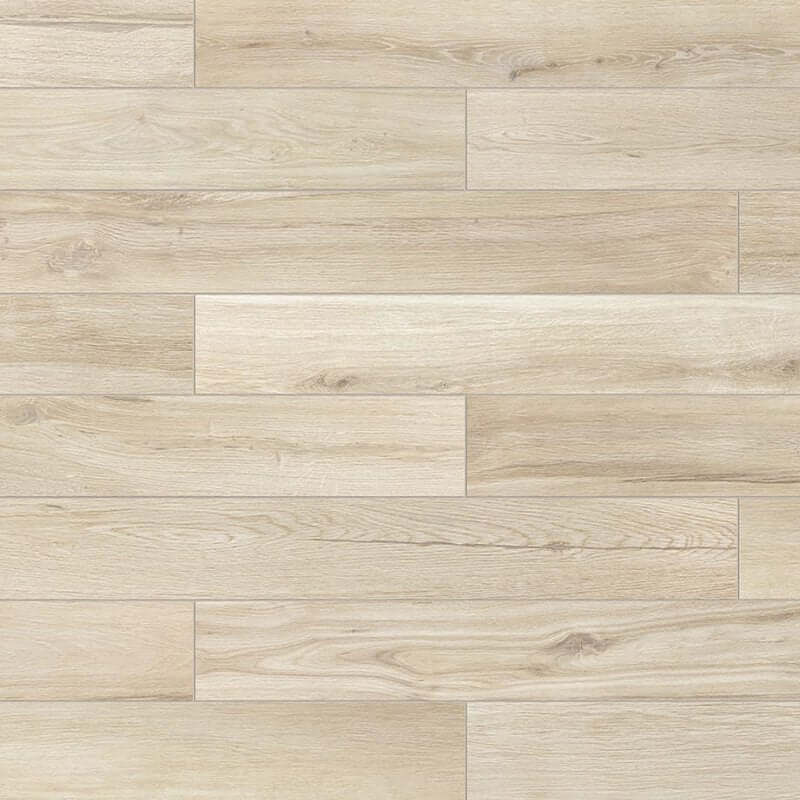 Gres Porcellanato Effetto Legno Rettificato Naturale 80x80 9mm Amande Planches De Rex - Florim