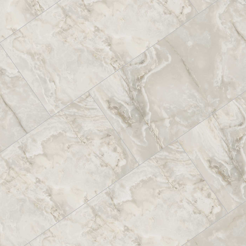Gres Porcellanato Effetto Marmo Lucido 40x80 White Onyx & More - Florim