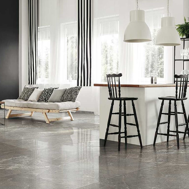 Gres Porcellanato Effetto Marmo Lucido 60x120 Grey Exalt - Florim