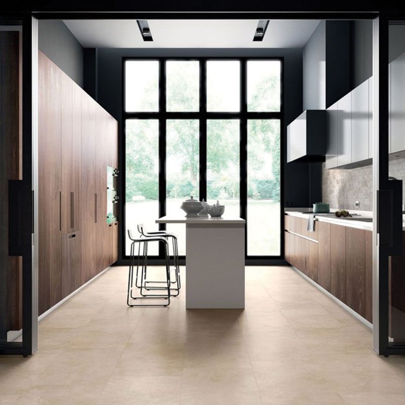 Gres Porcellanato Effetto Marmo Lucido 89x89 Crema Marfil The Mar - Ceramica Sant'Agostino