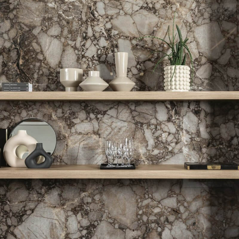 Gres Porcellanato Effetto Marmo Rettificato Comfort 60x120 6mm Riverbed Nature Mood - Florim