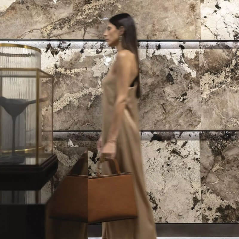 Gres Porcellanato Effetto Marmo Rettificato Lucido 120x120 6mm Flame Heritage - Florim