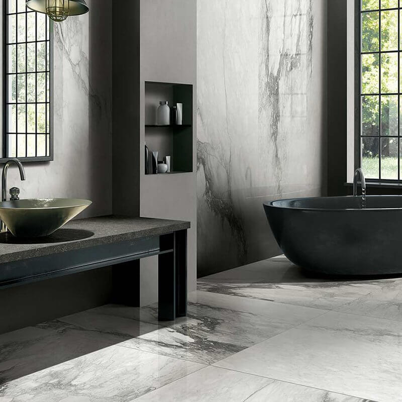 Gres Porcellanato Effetto Marmo Rettificato Lucido 120x120 6mm Renoir Etoile - Florim