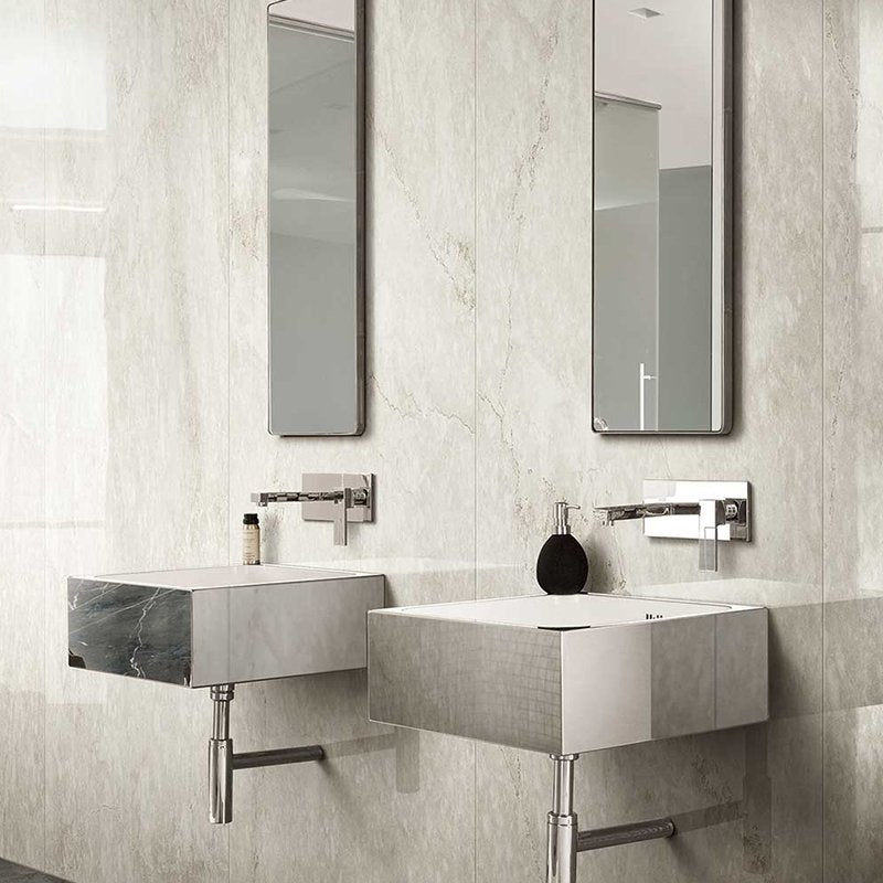 Gres Porcellanato Effetto Marmo Rettificato Lucido 30x60 9mm Imperial Antique Marble - Florim