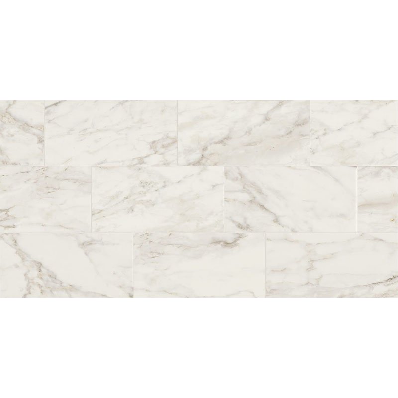 Gres Porcellanato Effetto Marmo Rettificato Lucido 30x60 9mm Magic White Exalt - Florim