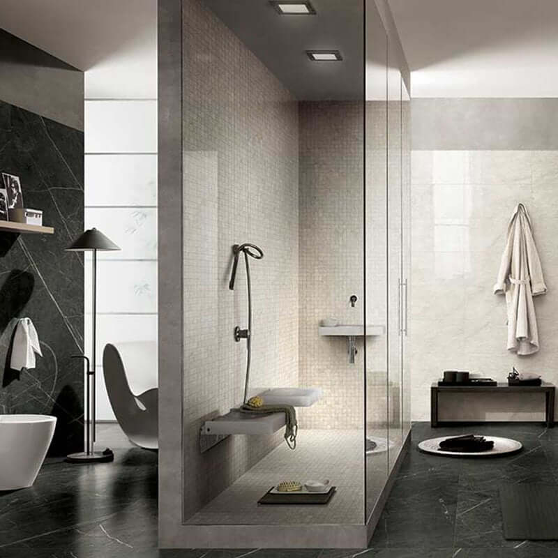 Gres Porcellanato Effetto Marmo Rettificato Lucido 30x60 9mm Pantheon Antique Marble - Florim