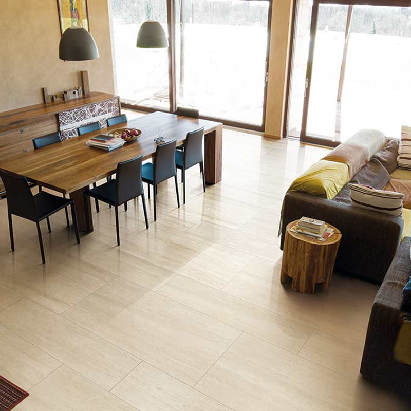 Gres Porcellanato Effetto Marmo Rettificato Lucido 30x60 9mm Travertino Timeless - Florim