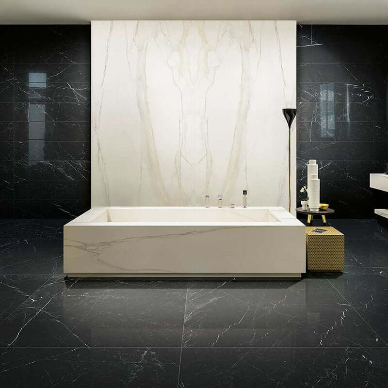 Gres Porcellanato Effetto Marmo Rettificato Lucido 60x120 6mm Marquinia I classici - Florim