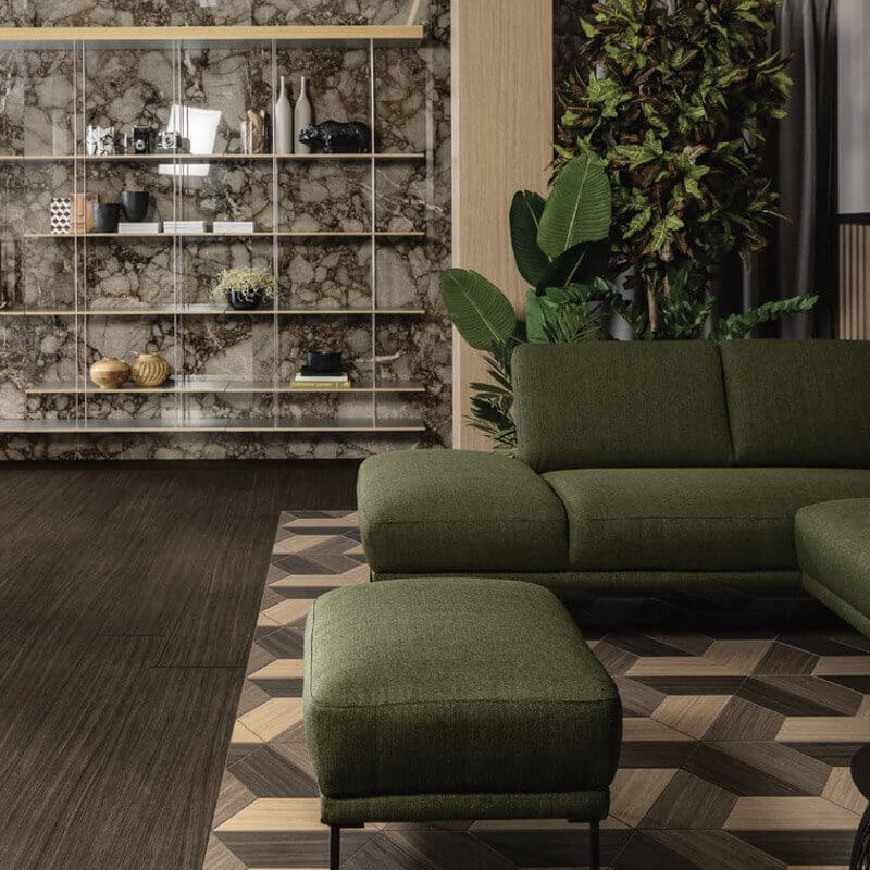 Gres Porcellanato Effetto Marmo Rettificato Lucido 60x120 6mm Riverbed Nature Mood - Florim