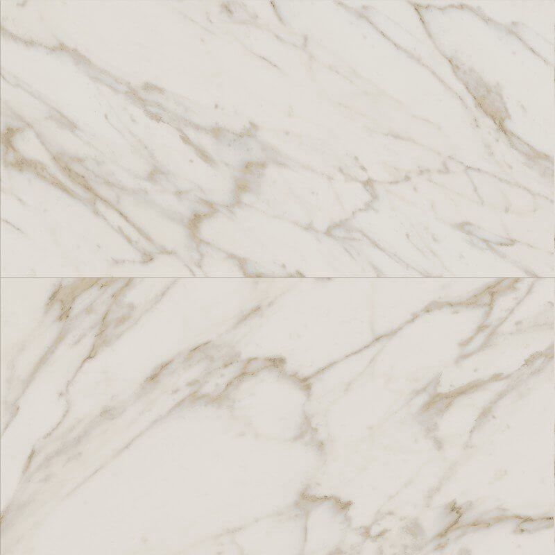 Gres Porcellanato Effetto Marmo Rettificato Lucido 60x120 8.5mm Calacatta Select Sensi - ABK