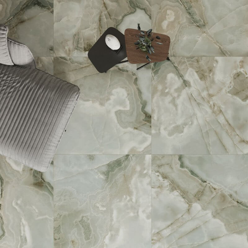 Gres Porcellanato Effetto Marmo Rettificato Lucido 60x120 9mm Jade Reves de Rex - Florim