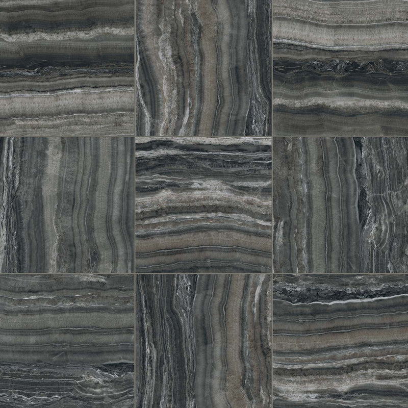 Gres Porcellanato Effetto Marmo Rettificato Lucido 60x120 9mm Shadow Onyx - Florim