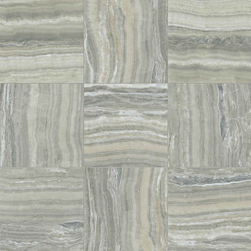 Gres Porcellanato Effetto Marmo Rettificato Naturale 30x60 9mm Cloud Onyx - Florim
