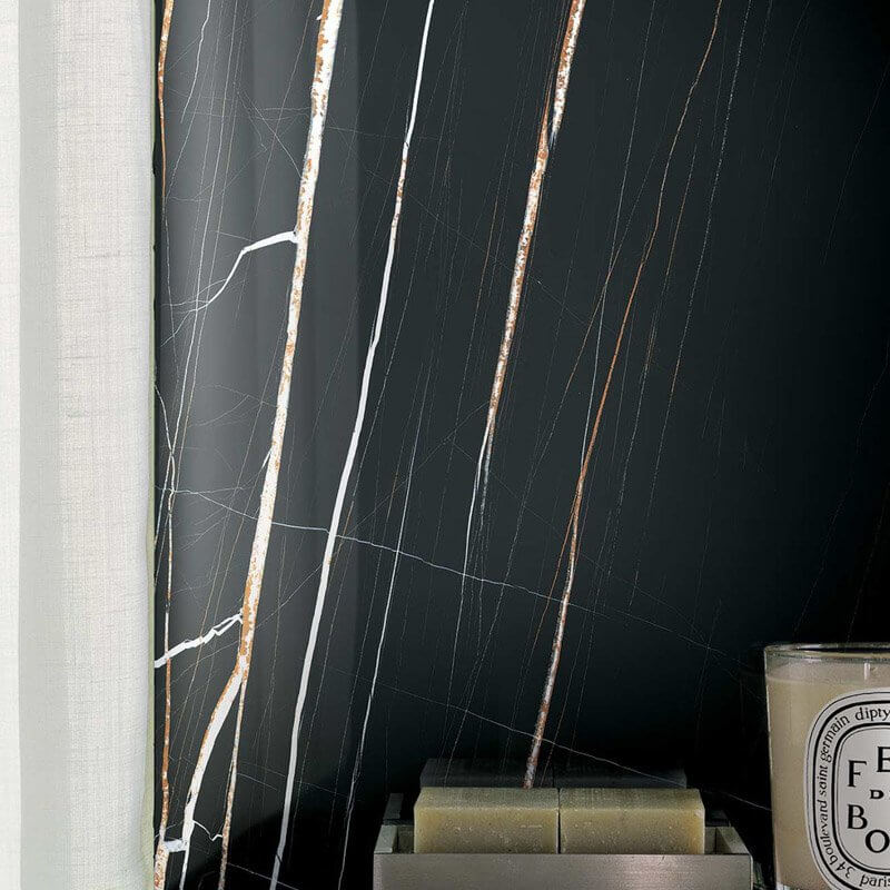 Gres Porcellanato Effetto Marmo Rettificato Naturale 30x60 9mm Sahara Noir Stones & More 2.0 - Florim