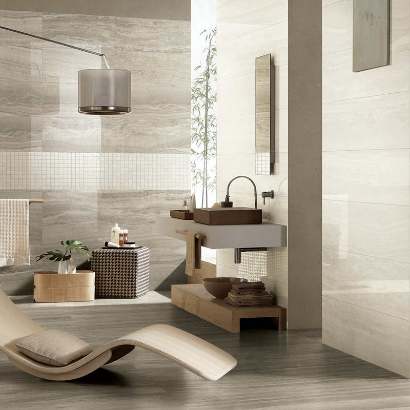 Gres Porcellanato Effetto Marmo Rettificato Naturale 60x120 9mm White Onyx - Florim