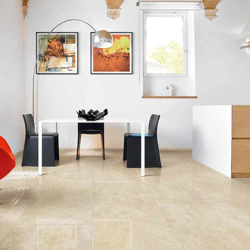 Gres Porcellanato Effetto Marmo Rettificato Naturale 60x60 9mm Marfil Timeless - Florim