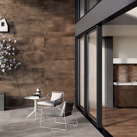 Gres Porcellanato Effetto Metallo Rettificato Naturale 30x60 8.5mm Rust Interno 9 - ABK