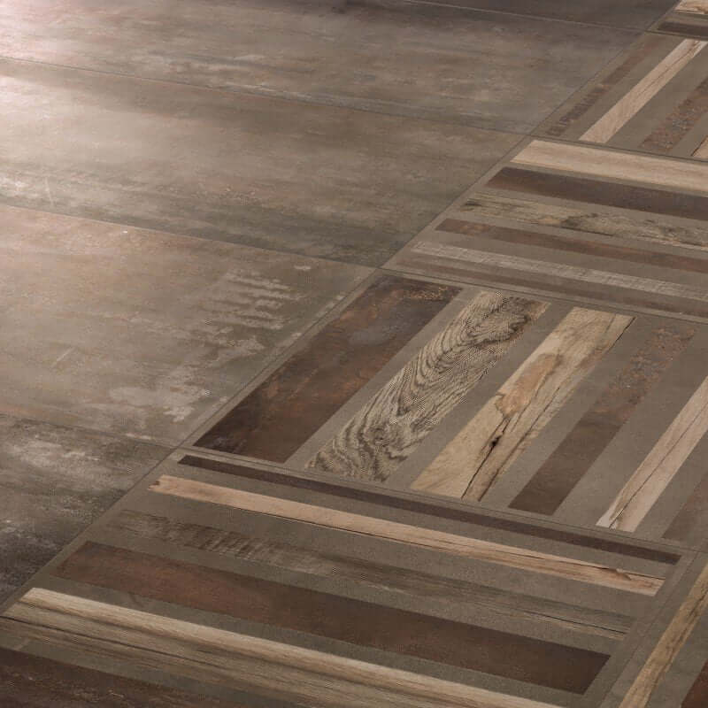 Gres Porcellanato Effetto Metallo Rettificato Naturale 60x120 8.5mm Mud Interno 9 - ABK