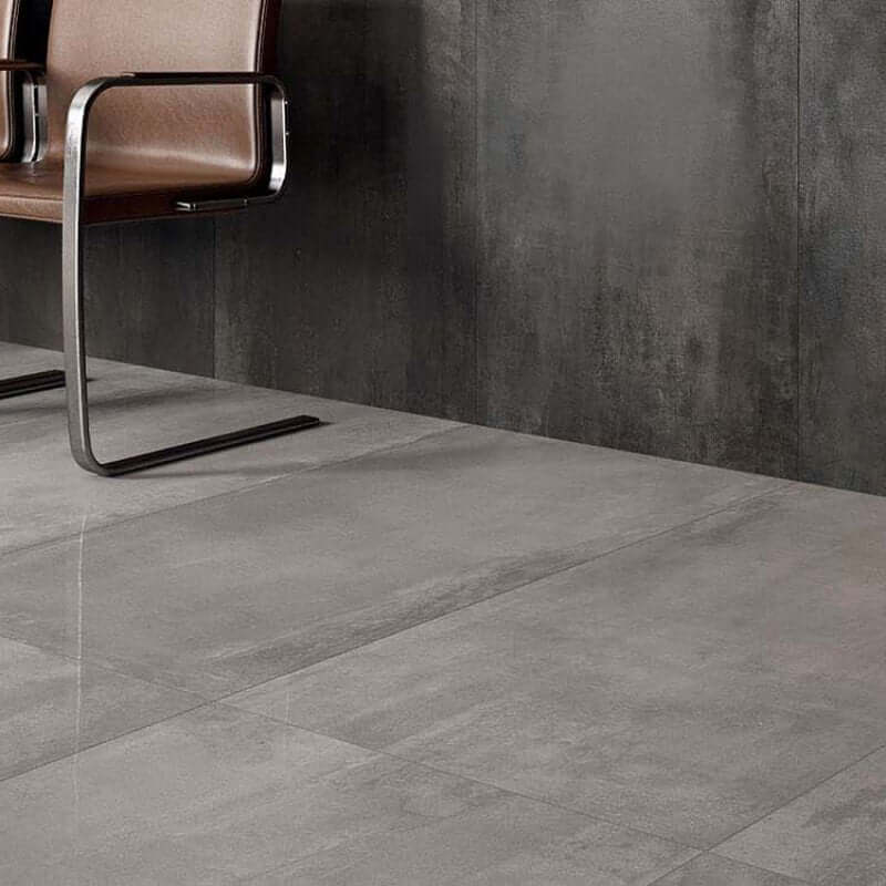 Gres Porcellanato Effetto Metallo Rettificato Naturale 80x80 8.5mm Wide Silver Interno 9 - ABK