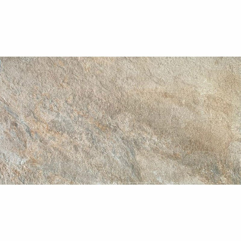 Gres Porcellanato Effetto Pietra Bocciardato 25x50 Tortora Pamir - Monocibec