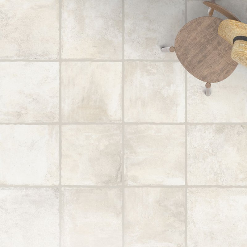 Gres Porcellanato Effetto Pietra Grip 30x30 Bianco Marna - Ermes Ceramiche
