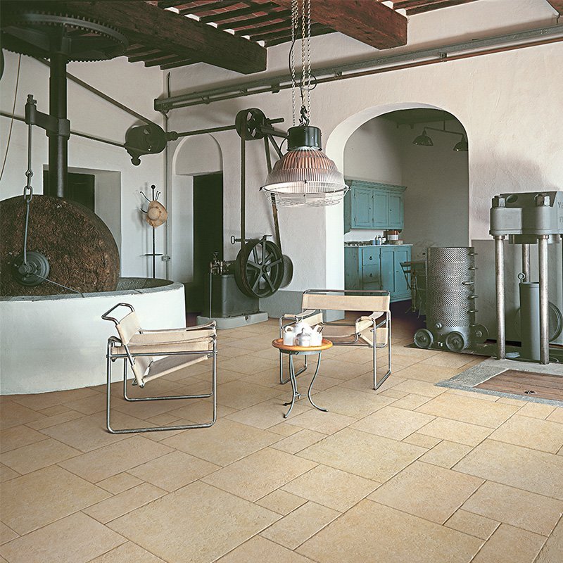 Gres Porcellanato Effetto Pietra Naturale 50x50 Giallo Tufo - Coem