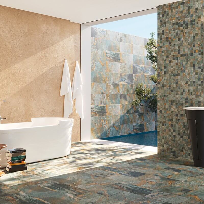 Stone Effect Porcelain Stoneware Non-Rectified Bush-Hammered 30x60 8.5mm Stone Lab Jakarta - Herberia