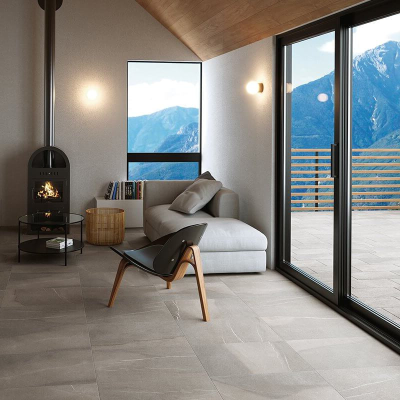 Gres Porcellanato Effetto Pietra Bocciardato 40x60 Piasentina Stone Lab - Herberia