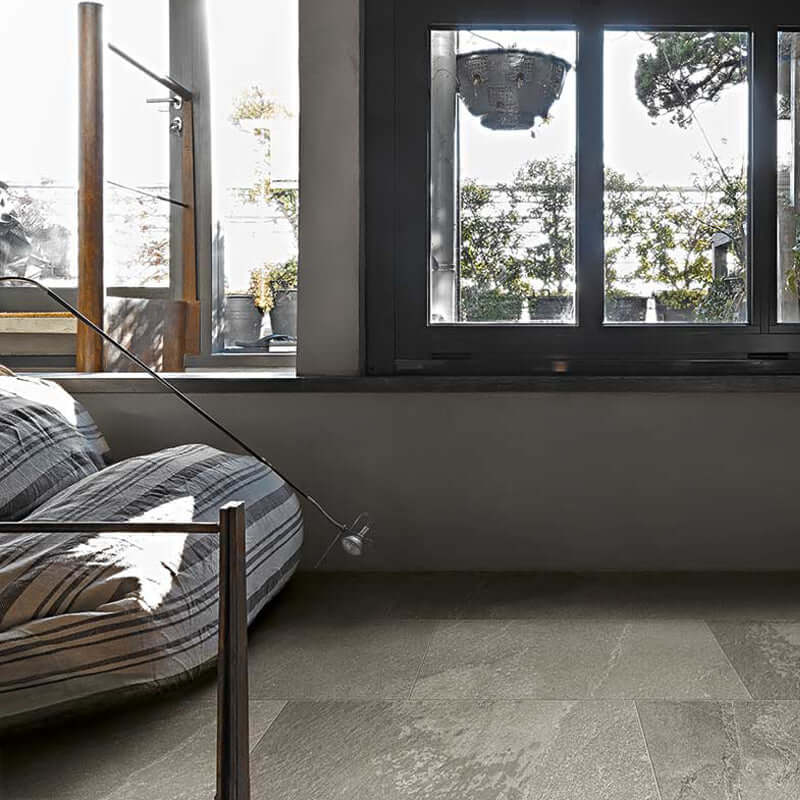 Gres Porcellanato Effetto Pietra Rettificato Bocciardato 60x60 20mm Fossil Natural Stone - Florim