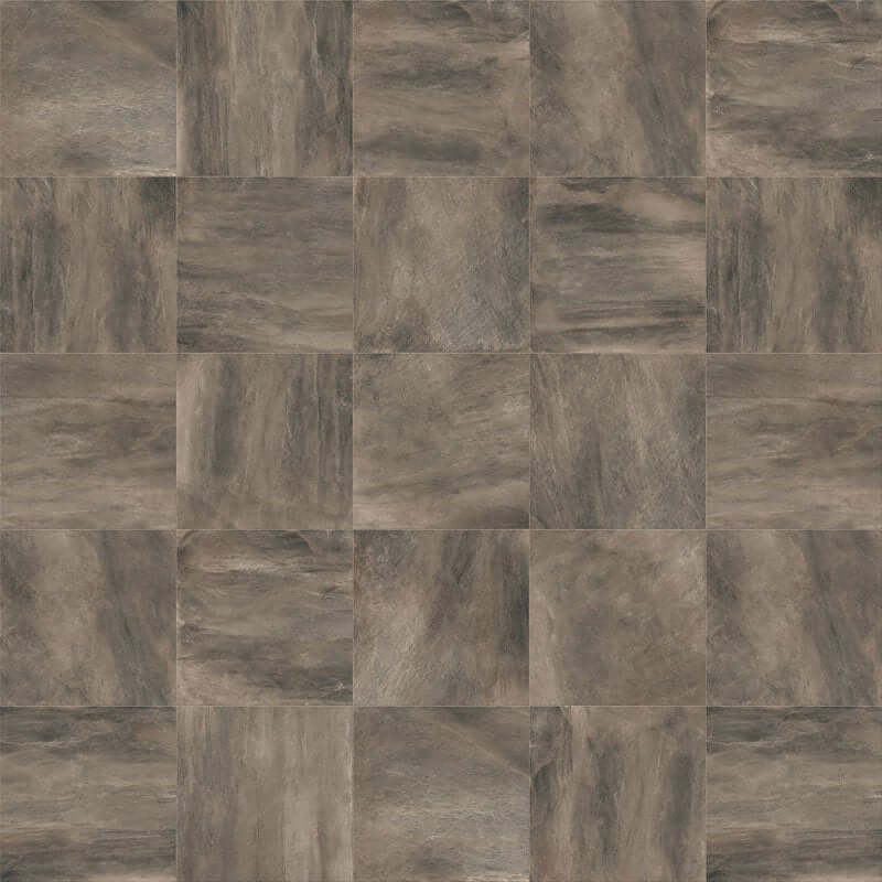 Gres Porcellanato Effetto Pietra Rettificato Grip 80x80 8.5mm Antracite Concept Stone - Gardenia Orchidea
