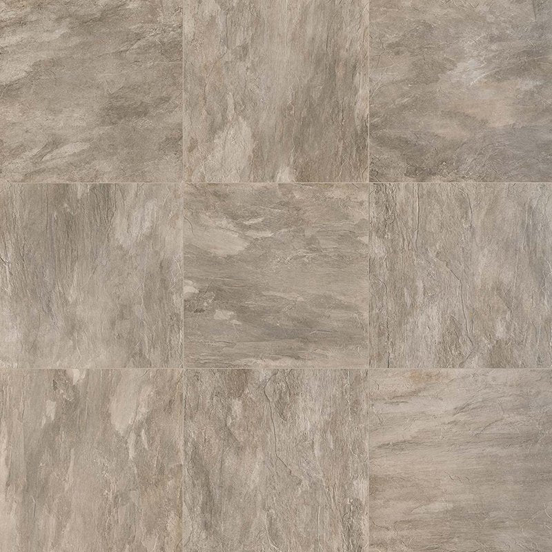 Gres Porcellanato Effetto Pietra Rettificato Grip 80x80 9mm Ecru Ardoise - Florim