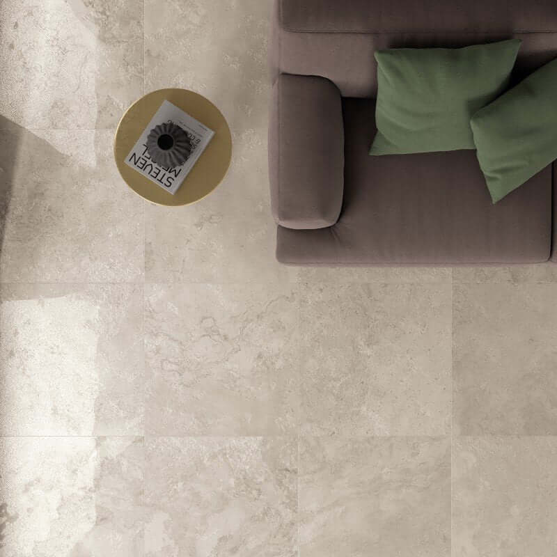 Gres Porcellanato Effetto Pietra Rettificato Lappato 30x60 8.5mm Ivory Mix 2 Alpes Raw - ABK