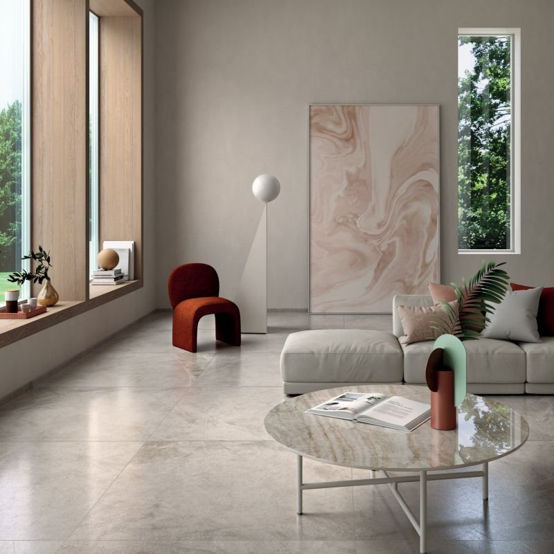 Gres Porcellanato Effetto Pietra Rettificato Lappato 60x120 8.5mm Sand Atlantis - ABK