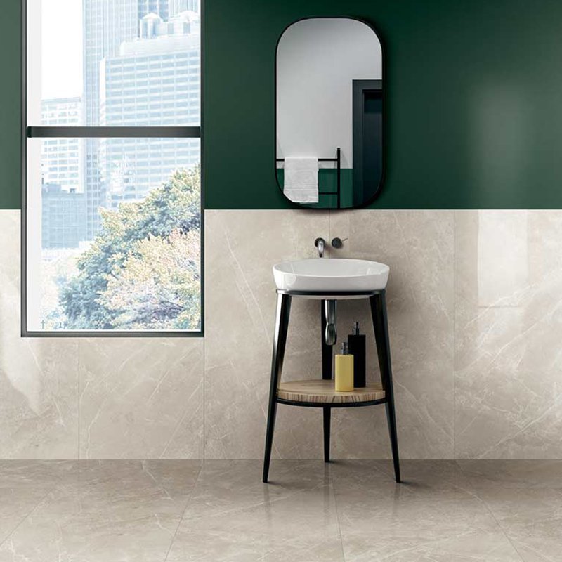 Gres Porcellanato Effetto Pietra Rettificato Lucido 60x120 9mm White Dolomia Elemental Stone - Florim