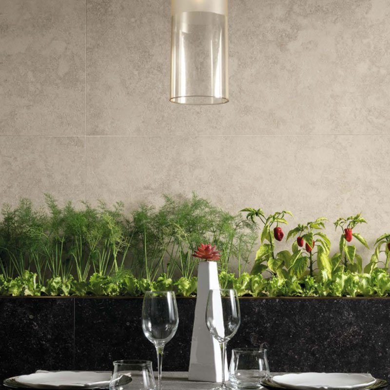 Gres Porcellanato Effetto Pietra Rettificato Naturale 100x100 8.5mm Bolgheri Origini - Gardenia Orchidea
