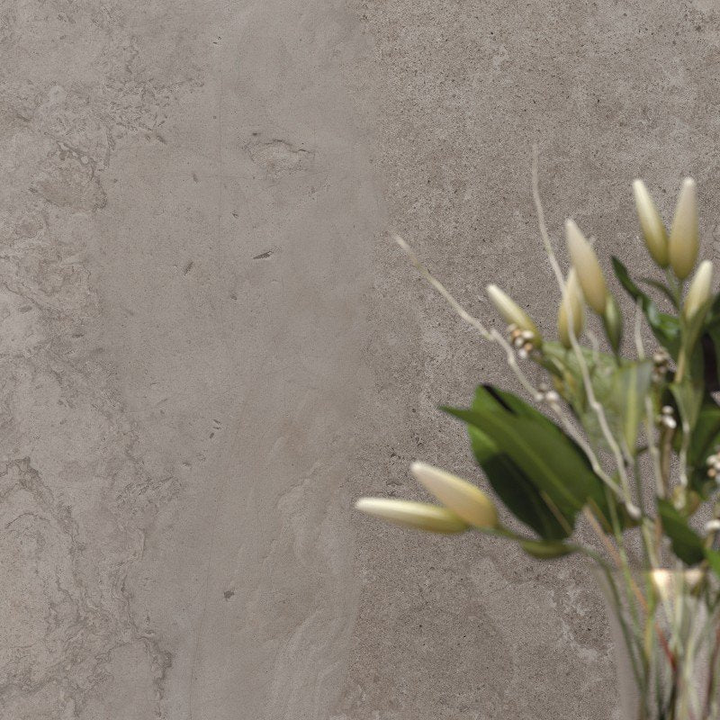Natural Rectified Stone Effect Porcelain Stoneware 120x120 8.5mm Grey Alpes Wide - ABK