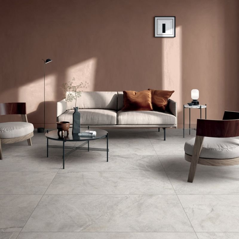 Gres Porcellanato Effetto Pietra Rettificato Naturale 120x120 8.5mm Moon Atlantis - ABK