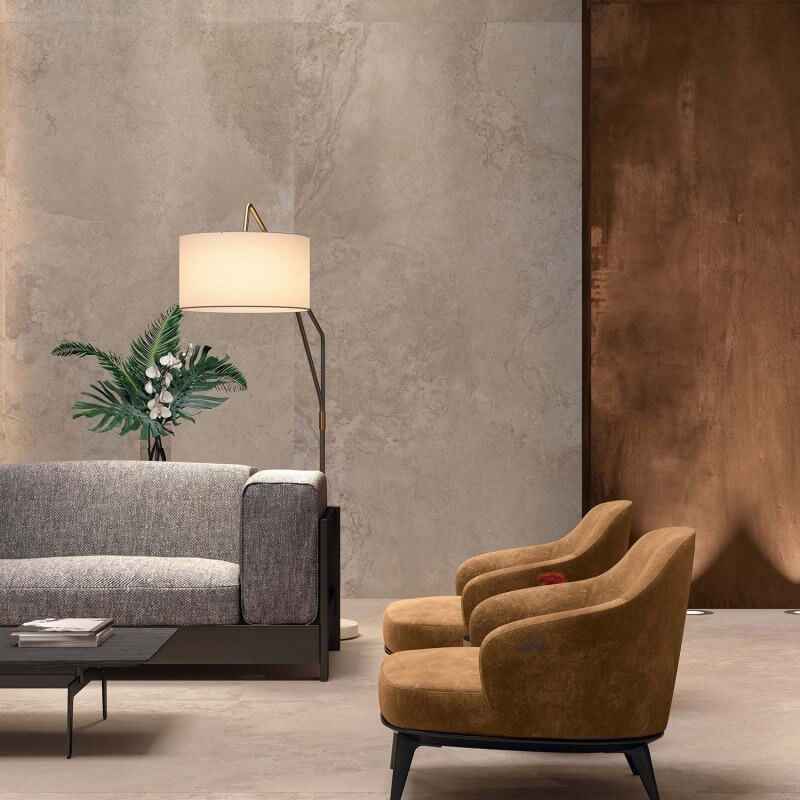 Gres Porcellanato Effetto Pietra Rettificato Naturale 120x120 8.5mm Sand Alpes Wide - ABK