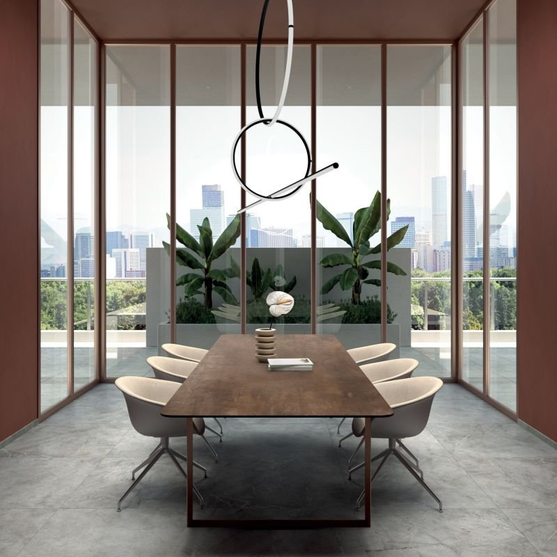 Gres Porcellanato Effetto Pietra Rettificato Naturale 30x60 8.5mm Grey Atlantis - ABK