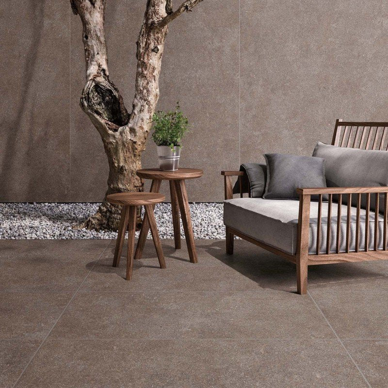 Gres Porcellanato Effetto Pietra Rettificato Naturale 30x60 8.5mm Red Native - ABK