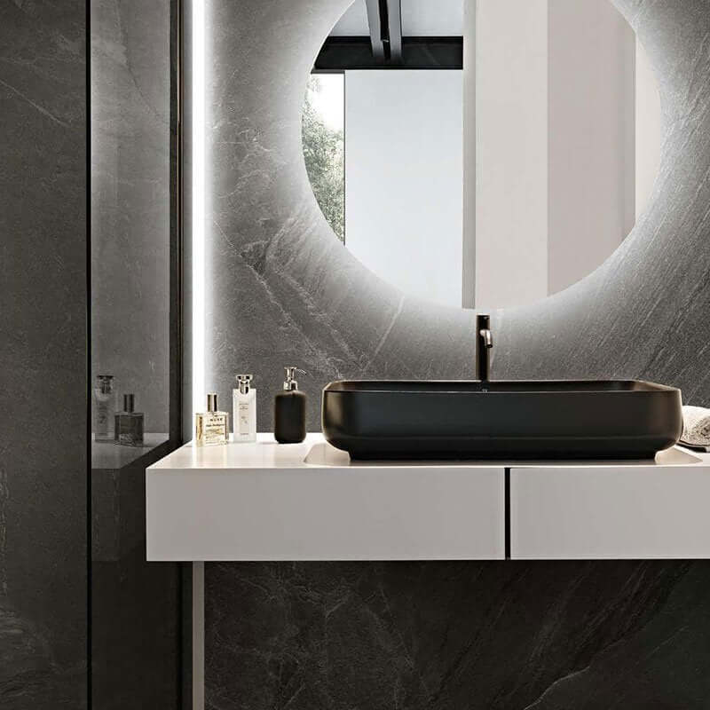 Gres Porcellanato Effetto Pietra Rettificato Naturale 30x60 9mm Bark Woodslate Life - Florim