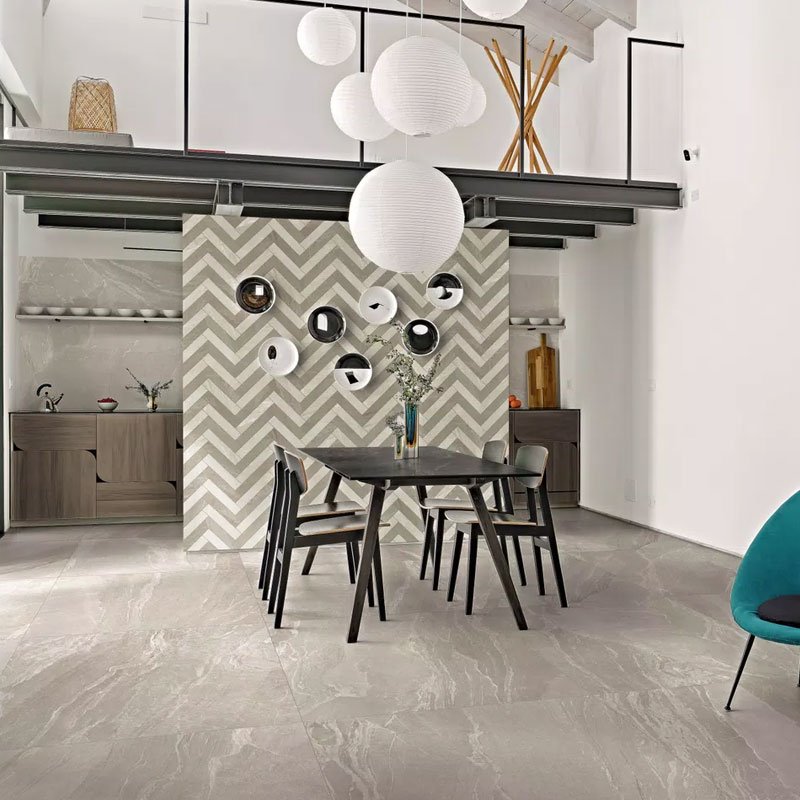 Gres Porcellanato Effetto Pietra Rettificato Naturale 30x60 9mm Dove Woodslate Life - Florim