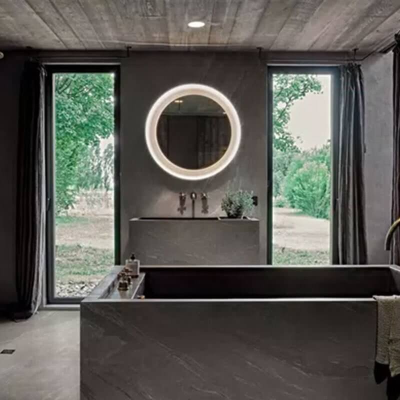 Gres Porcellanato Effetto Pietra Rettificato Naturale 30x60 9mm Storm Woodslate Life - Florim